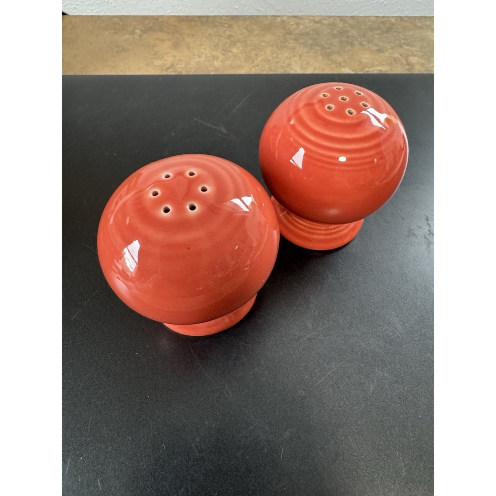 Fiesta Salt And Pepper Shakers Flamingo? Poppy? Paprika